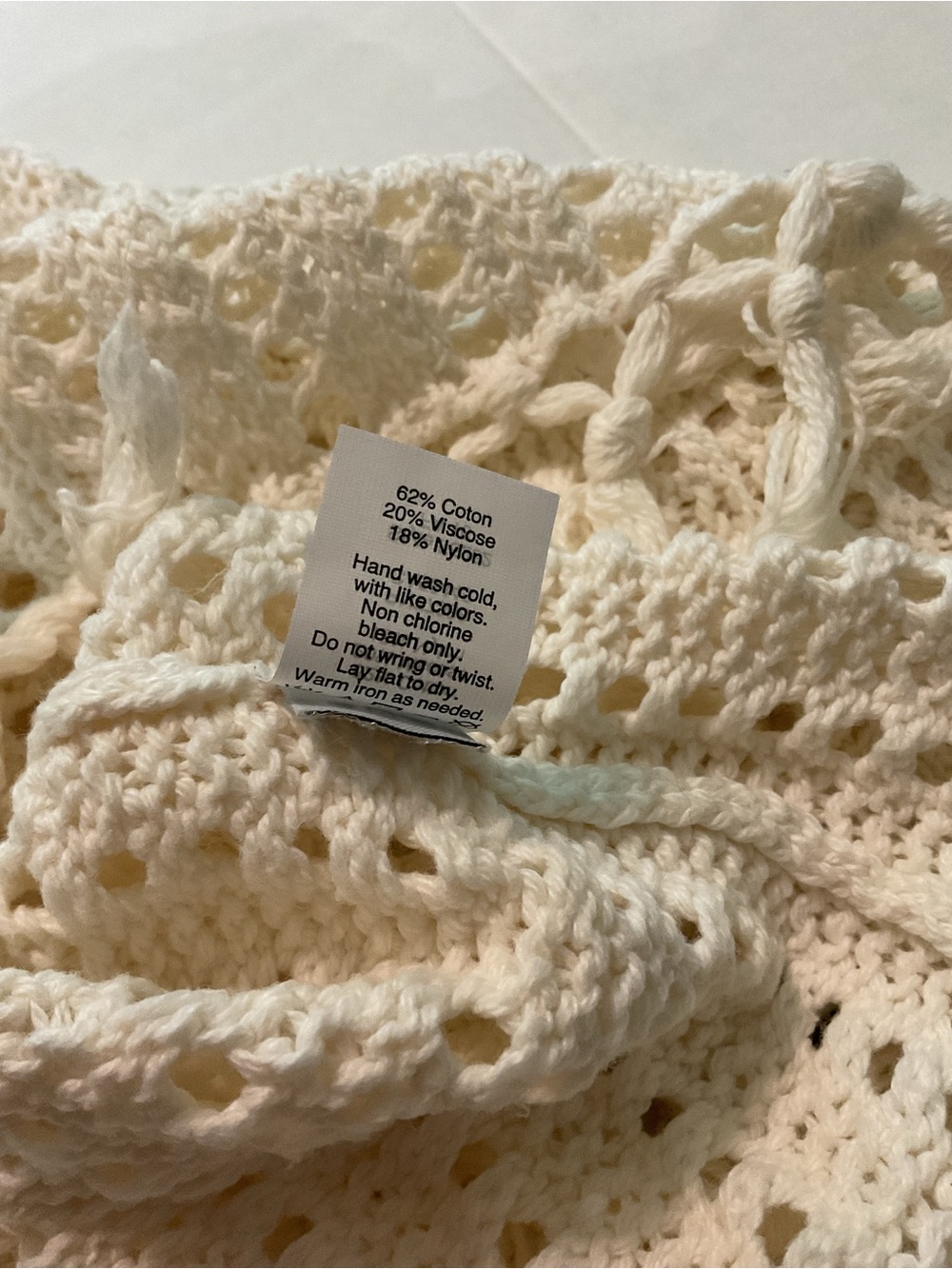 Madewell White Crochet Knit Tank Top Round Neck - Picture 7 of 7
